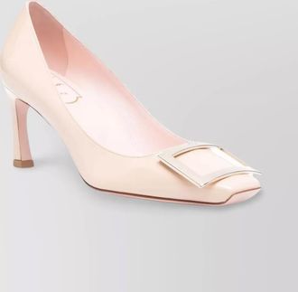 Roger Vivier pointed toe leather pumps with buckle detail