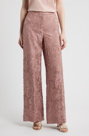 Kobi Halperin Alma Floral Jacquard Pants in Ash Rose at Nordstrom, Size 12