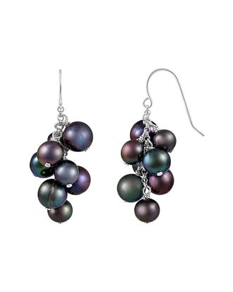 Splendid Pearls Silver 6-10Mm Freshwater Pearl Earrings
