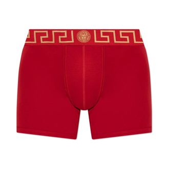Versace Katoenen Boxer Briefs met Logo - Heren - Onderbroek - Rood - L - Katoen - Ondergoed