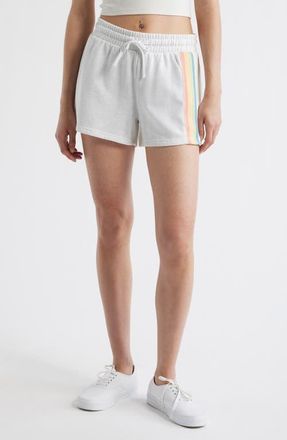 Rip Curl Surf Revival Fleece Drawstring Shorts in Grey Marle at Nordstrom, Size X-Small