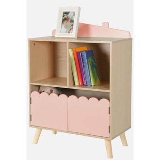 Sweeek Librer&iacute;a Infantil De 2 Estantes Y 2 Puertas