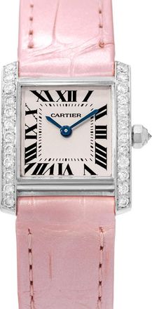 Cartier Pre-owned Cartier Tank Francaise Quartz Diamond Silver Dial Ladies Watch WE100251