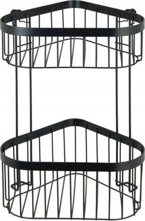 WENKO Classic Plus Estanter&iacute;a Angular Negra Moderna