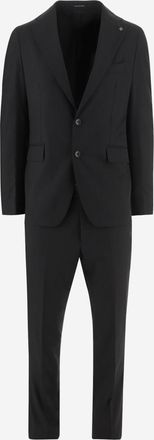 Tagliatore Black Wool Suit