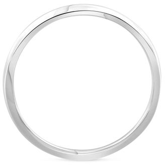 Pompeii3 2mm Plain Polished Platinum Comfort Wedding Band Size Selectable