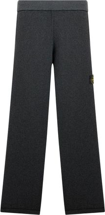 Stone Island Sweatpants, male, Gray, Size: L Cotton Pique Jogger Comfort Fit