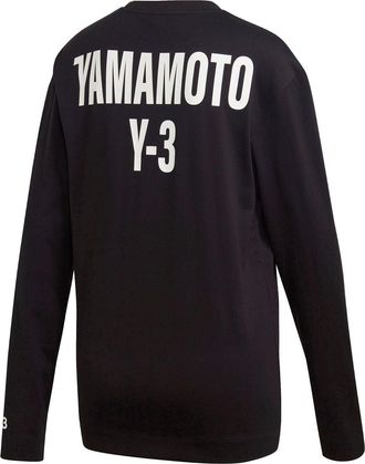 adidas Mens Y-3 CH2 Back Alphabet Long Sleeves Black GK4369