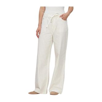 Second Female Ciliss Jeans - Dames - Broeken - Beige - Maat: L