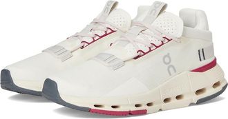On Cloudnova 2 Womens Shoes Ivory/Grenadine : 10.5 M, Rubber