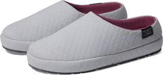 L.L.Bean Quilted Slipper Scuff Womens Shoes Pewter : 10 B - Medium, Textile
