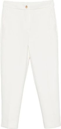 Max Mara Feroce Cropped Trousers - female - Max Mara - Straight Trousers - White - XS - Trousers