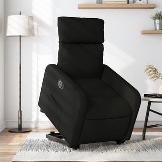 vidaXL Vidaxl - Sill&oacute;n El&eacute;ctrico Reclinable Elevable De Tela Negro
