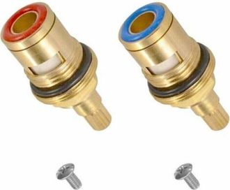 OEM Cartuchos De Grifo De Disco Cer&aacute;mico De 2 Piezas, Cartuchos De Grifo De Disco Cer&aacute;mico De 1/2 Pulgada, V&aacute;lvulas De Grifo De Lat&oacute;n De Cuarto De Vuelta 