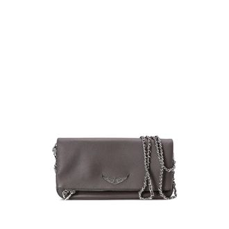 Zadig&Voltaire Dames, Tassen, Grijs, Maat: ONE Size Leer