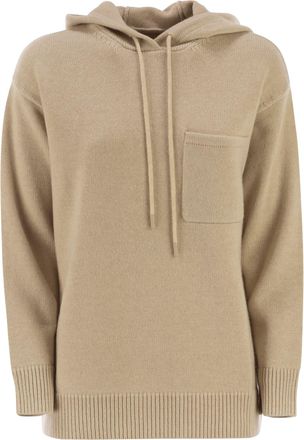 Max Mara Liana Wool And Cashmere Hooded Sweatshirt
