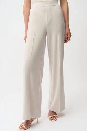 Joseph Ribkoff Silky Knit Pull-On Wide Leg Pants In Moonstone