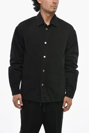 Dsquared2 ICON Dark-Wash Denim Jacket with Embossed Logo Dsquared2