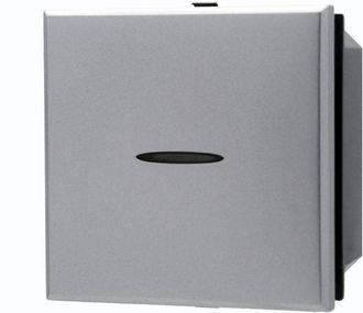 Trade Shop Trade Shop - Desviador Axial 1p 2m Unipola Plata Compatible Bticino Axolute