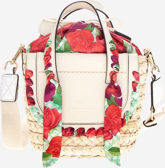 Cuba Lab Habanera Leather And Rafia Bag