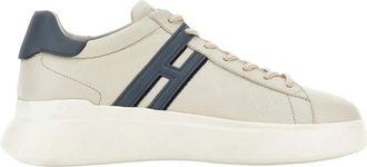 Hogan H580 Veterschoen H-profiel - Heren - Sneakers - Wit - 43 EU - Leer - Schoenen