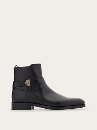 Ferragamo Men Ankle boot with Hug buckle Black Size 10.5