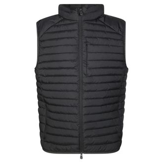 Save The Duck Vests, male, Black, Size: L Quilted Puffer Vest for Men