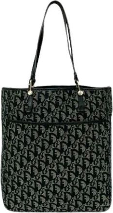 Dior Pre-owned Tote Bags, female, Black, Size: ONE SIZE Pre-owned Canvas Tote Bag