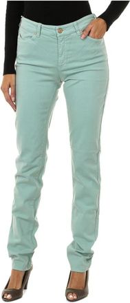 Armani Jeans Straight Jeans - Dames - Regular Fit Jeans - Groen - W30 - Katoen - Jeans