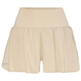 Craft Hypervent Wide Shorts Laufshorts f&uuml;r Damen | beige