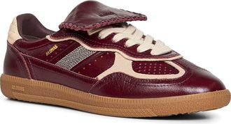 Alohas Womens Burgundy Patent Leather Sneakers Trainers