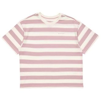 Mazine Bold Striped T-Shirt f&uuml;r Damen | rosa/wei&szlig;