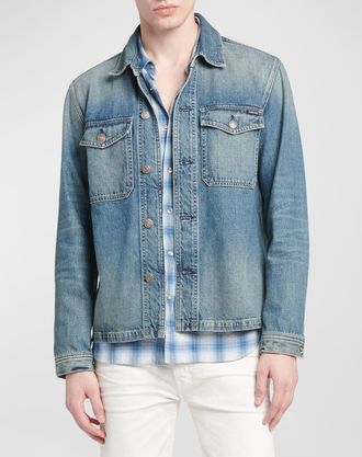 Tom Ford Mens Denim Shirt Jacket