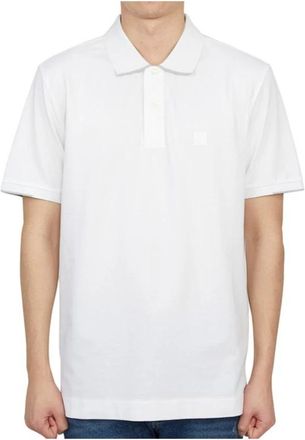 C.P. Company Polo Short Sleeve Stretch Piqu&eacute; - Heren - Polos - Wit - XL - Tops