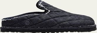Birkenstock Eliscu Quilted Denim Slide Mules