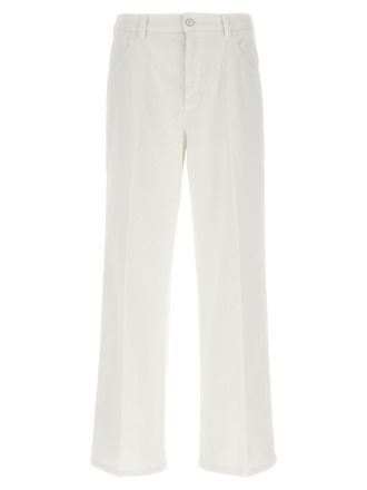 Cellar Door White Cotton Casual Womens Pants