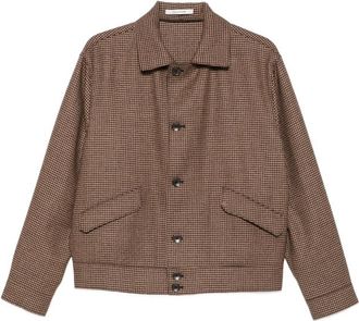 Tagliatore Houndstooth-pattern Button-up Jacket