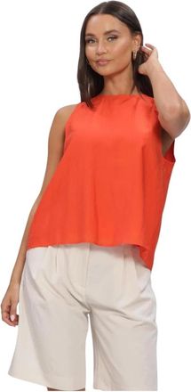 Co'Couture Dames, Tops, Oranje, Maat: XS