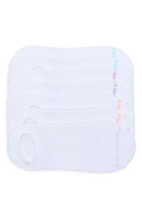 Elie Tahari 7-Pack Mesh Arch Support No-Show Socks in White at Nordstrom Rack, Size 9/11