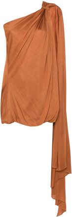 Giuseppe Di Morabito Abito corto drappeggiato - Marrone