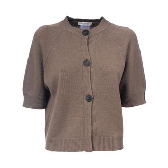 Le Tricot Perugia Dames, Truien, Bruin, Maat: S Zijde