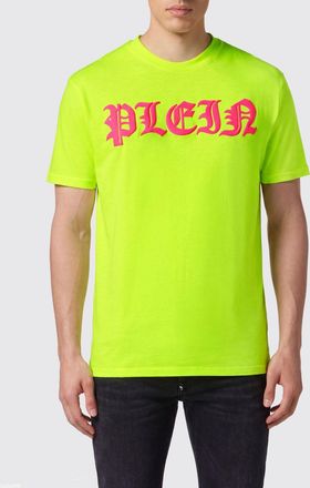 Philipp Plein T-shirt Gothic in cotone con logo stampato a contrasto sul petto