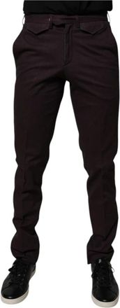 Bencivenga Slim Fit Dress Pants - Heren - Straight fit broeken - Bruin - S - Katoen - Broeken