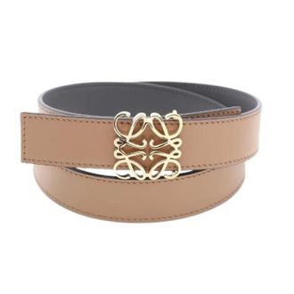 Loewe Pre-owned Belts, female, Brown, Size: ONE SIZE Pre-owned Anagram Bombe Leather Belt