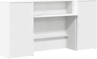vidaXL Vidaxl - Reception Desk White 200x50x103.5 cm Engineered Wood