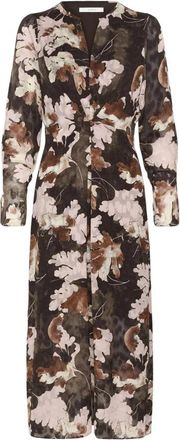 Inwear Midi Kleedjes - Dames - Casual kleedjes - Bruin - 3XL - Kleedjes