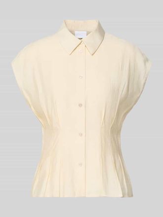 Jake*s Taillierte Bluse aus Modal-Mix in Beige, Gr&ouml;&szlig;e 32