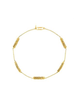 Aur&eacute;lie Bidermann Collana Five Wheat Cobs - Effetto metallizzato