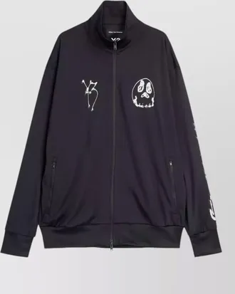 Yohji Yamamoto printed zip track jacket