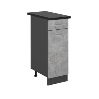 Vicco Mueble Bajo De Cocina R-line, Hormig&oacute;n, 30 Cm, Et Antracita